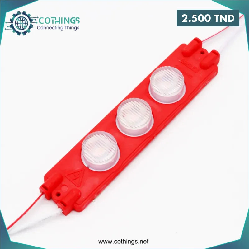 Acheter Domino LED 3030-7520 3 W 4000K Rouge en Tunisie -  Disponible au meilleur prix sur CoThings