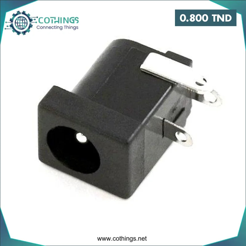 Acheter Douille d’alimentation Jack DC-005 Femelle DC socket 5.5x2.1mm en Tunisie -  Disponible au meilleur prix sur CoThings