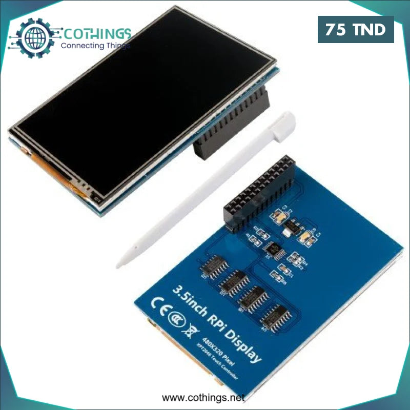 Acheter Ecran LCD tactile 3,5 pouces pour Raspberry PI 3/ PI 4 avec stylet en Tunisie -  Disponible au meilleur prix sur CoThings