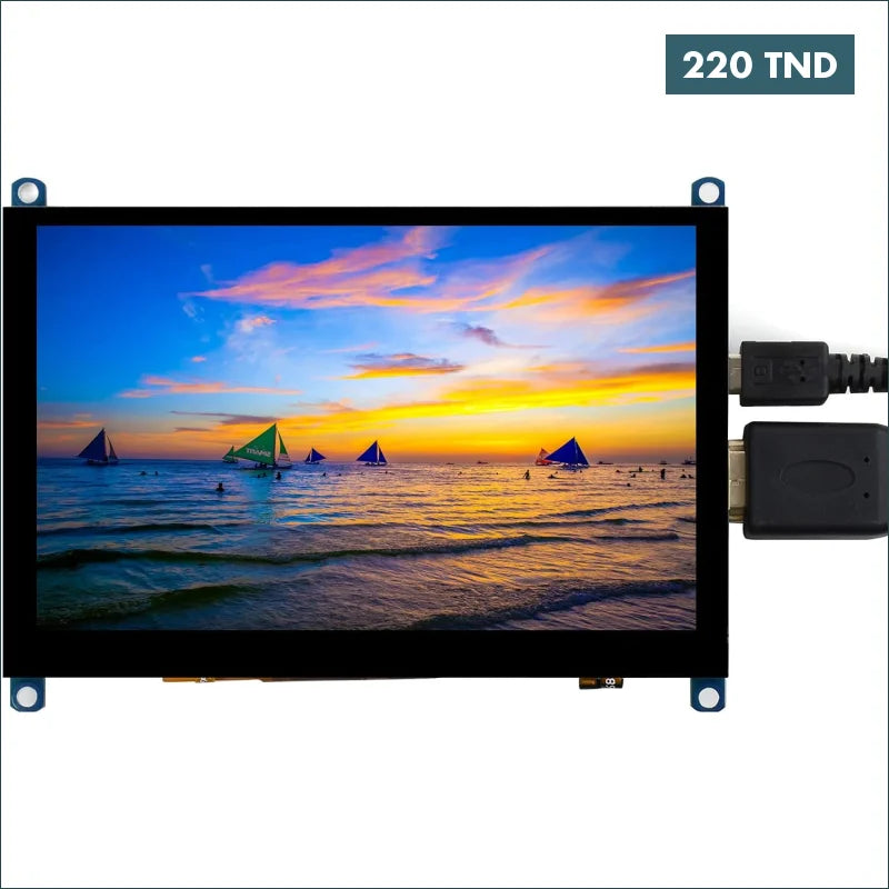 Acheter Ecran LCD tactile résistif Waveshare 5 pouces interface HDMI pour Raspberry Pi3 PI4 BLACK Résolution 800x480 en Tunisie -  Disponible au meilleur prix sur CoThings