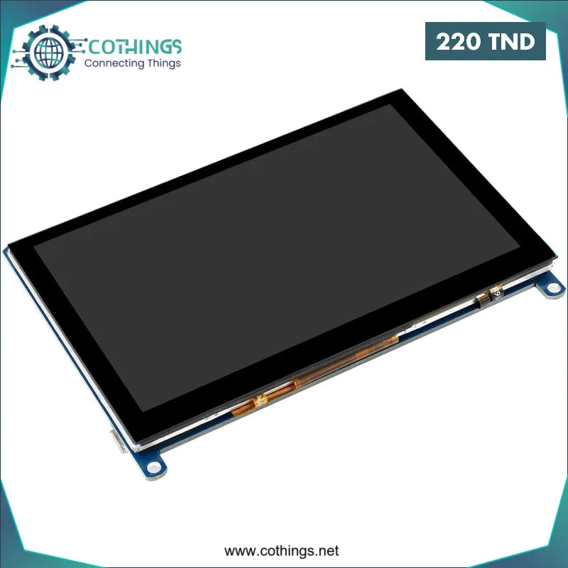 Acheter Ecran LCD tactile résistif Waveshare 5 pouces interface HDMI pour Raspberry Pi3 PI4 BLACK Résolution 800x480 en Tunisie -  Disponible au meilleur prix sur CoThings