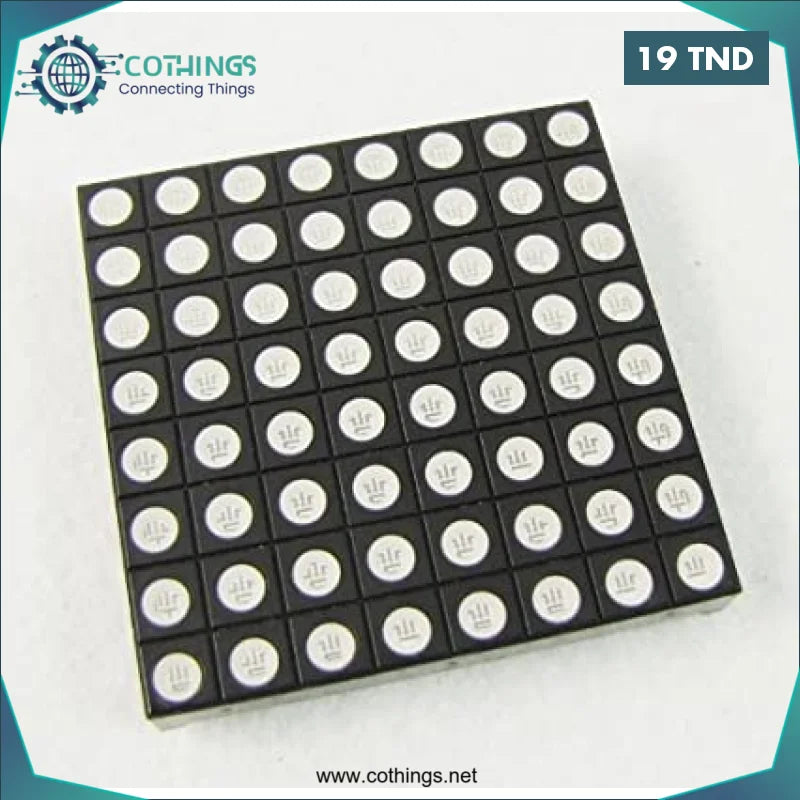 Acheter Écrans matriciels 8x8 RGB 64 LED 5 mm CA en Tunisie -  Disponible au meilleur prix sur CoThings