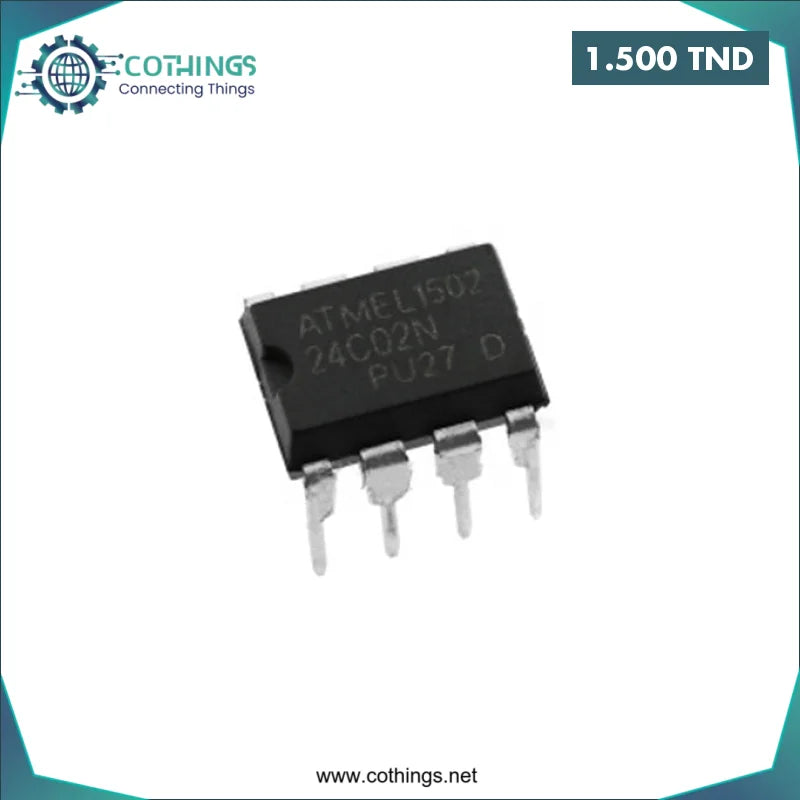 Acheter EEPROM série à deux fils AT24C02N Originale en Tunisie -  Disponible au meilleur prix sur CoThings