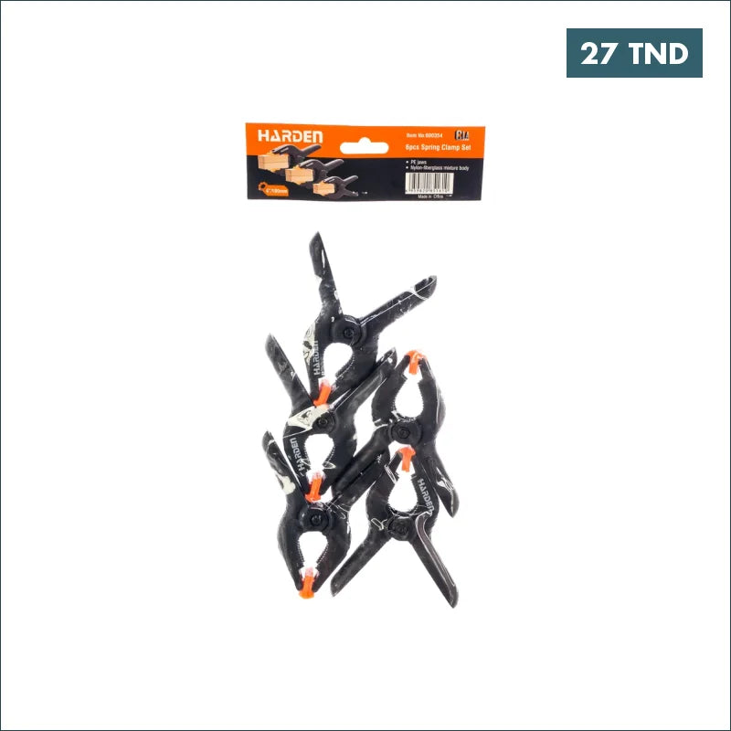 Acheter Ensemble de 6 pinces à ressort 150mm HARDEN en Tunisie -  Disponible au meilleur prix sur CoThings
