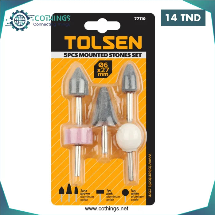 Acheter Ensemble de pierres Montées 5pcs TOLSEN Ensemble de pierres Montées 5pcs TOLSEN en Tunisie -  Disponible au meilleur prix sur CoThings