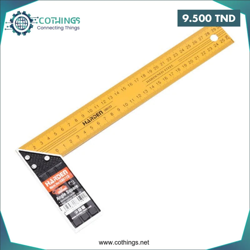 Acheter Équerre menuisier 300mm HARDEN en Tunisie -  Disponible au meilleur prix sur CoThings