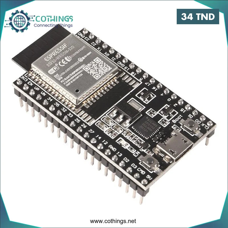 Acheter ESP32-DEVKITC Core Board CP2102, ESP32 Development Doard ESP32-WROOM-32D en Tunisie -  Disponible au meilleur prix sur CoThings