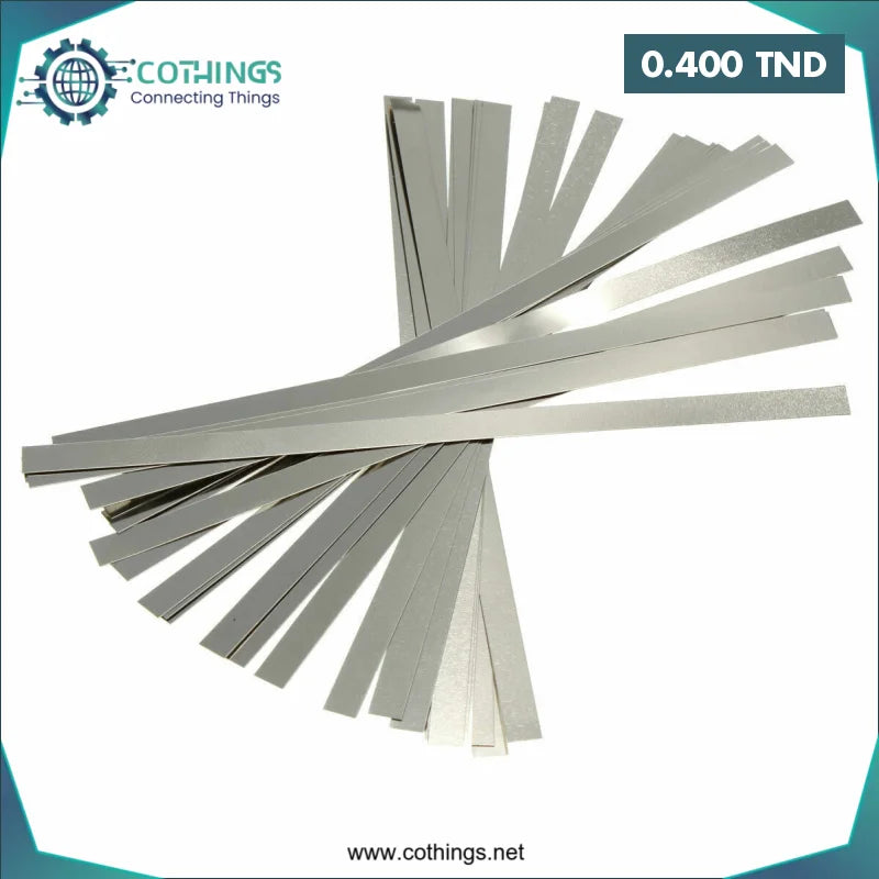 Acheter Feuilles de nickel pur 0,1x4x100 mm, 1 pièce en Tunisie -  Disponible au meilleur prix sur CoThings