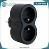 Acheter FICHE MULTIPRISE - 2 X 2P+T - FRONTALE - NOIR - LEGRAND 049432 en Tunisie - Disponible au meilleur prix sur CoThings