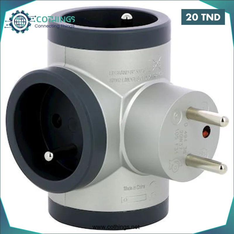 Acheter Fiche Multiprise Triplite Legrand 3 Prises Latérales alu et gris foncé en Tunisie -  Disponible au meilleur prix sur CoThings