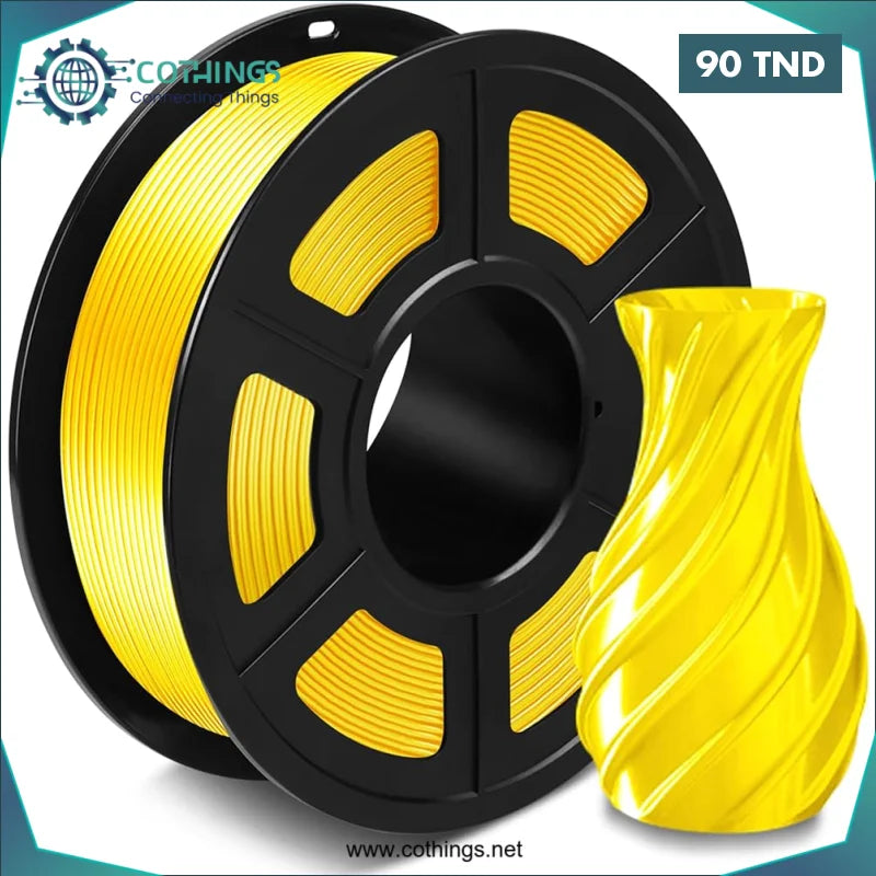 Acheter Filament PLA en Jaune SILK 1,75 mm 1 kg en Tunisie -  Disponible au meilleur prix sur CoThings