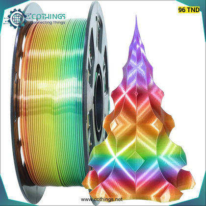 Filament PLA1,75 mm 1 kg SILK multicolore arc - en - ciel - Domotique