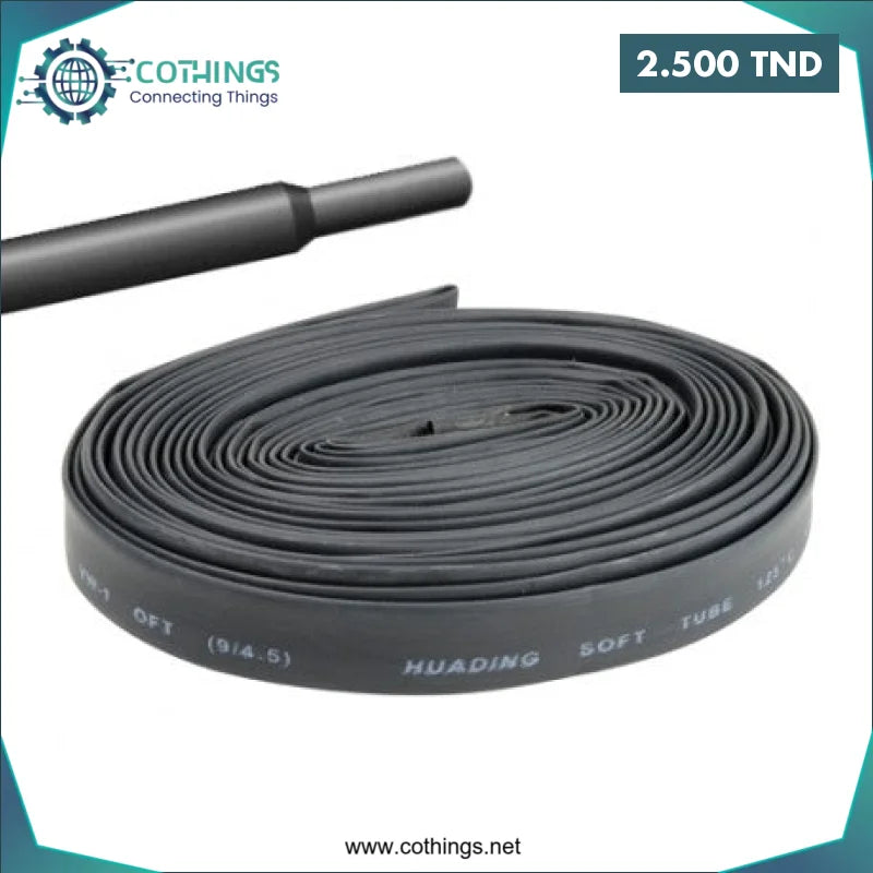 Acheter Gaine Thermorétractable 25mm Noir 1 Mètre en Tunisie -  Disponible au meilleur prix sur CoThings