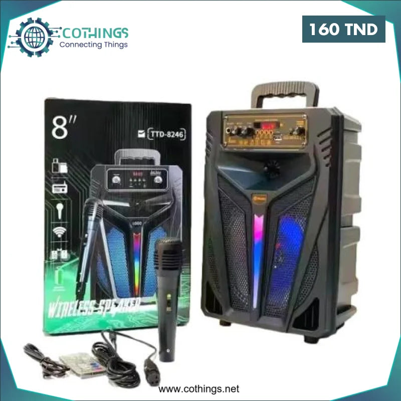 Acheter Haut Parleur Bluetooth TTD-8244 en Tunisie -  Disponible au meilleur prix sur CoThings