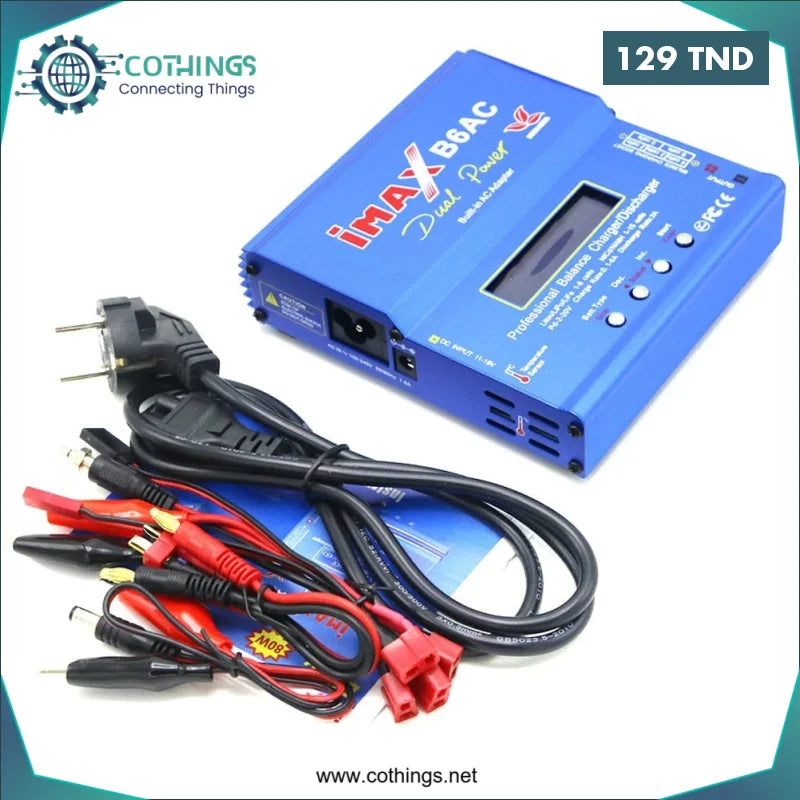 Acheter Imax B6AC 80W chargeur de Balance de batterie numérique Tamiya/TPlug en Tunisie -  Disponible au meilleur prix sur CoThings