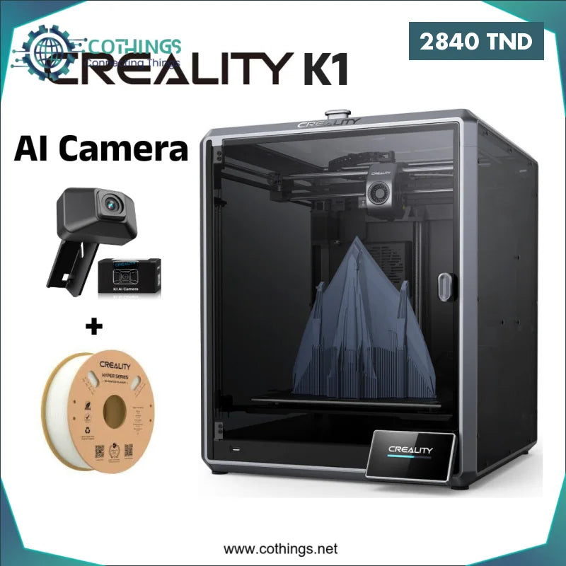 Acheter Imprimante 3D Creality K1 avec Camera en Tunisie -  Disponible au meilleur prix sur CoThings