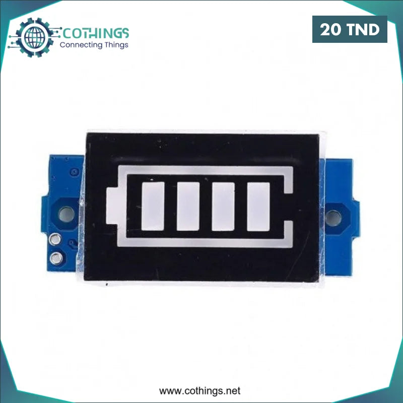 Acheter Indicateur de capacité de batterie au Lithium série 2S en Tunisie -  Disponible au meilleur prix sur CoThings