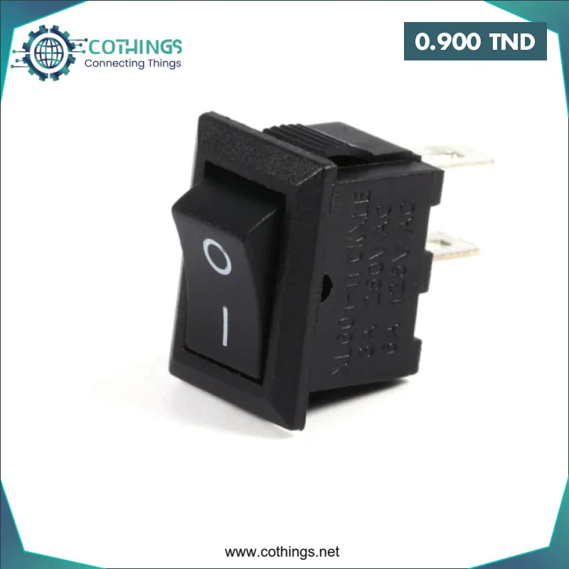 Acheter Interrupteur 2 broches KCD11 en Tunisie -  Disponible au meilleur prix sur CoThings