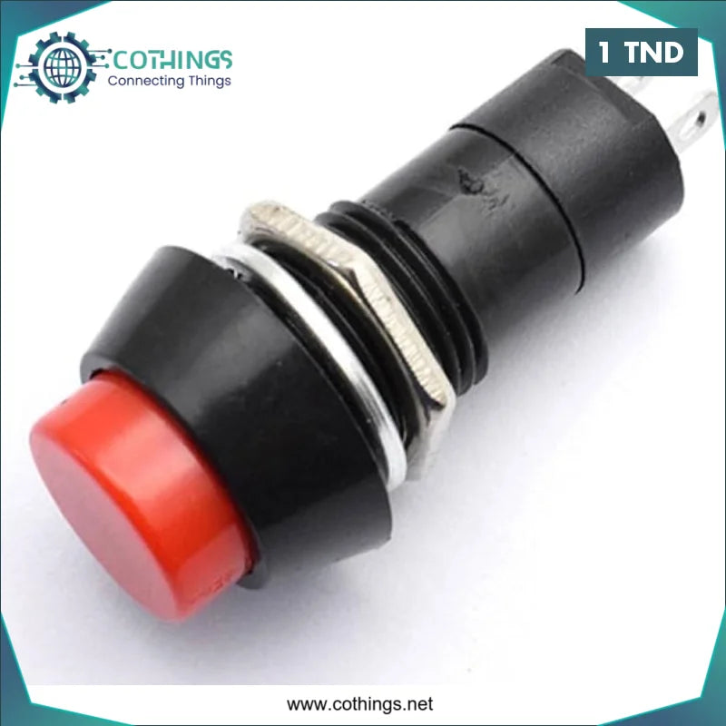 Acheter Interrupteur à bouton-poussoir rond en Tunisie -  Disponible au meilleur prix sur CoThings