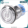 Acheter Interrupteur etanche en metal Blanc 16MM 12-24V en Tunisie - Disponible au meilleur prix sur CoThings