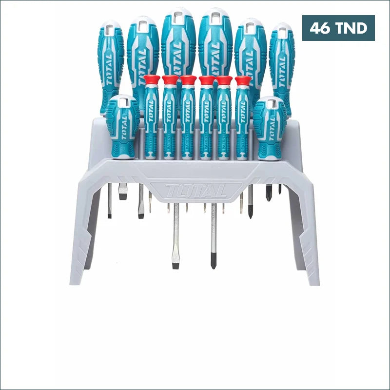 Acheter Jeu de 14 tournevis et tournevis de précision TOTAL THT250614 en Tunisie -  Disponible au meilleur prix sur CoThings