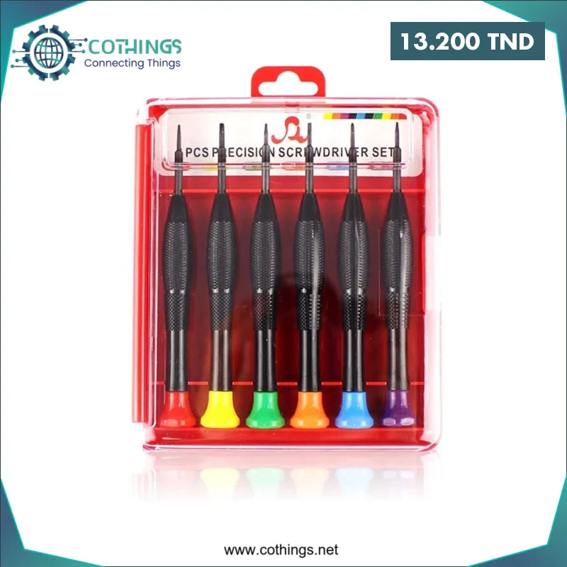 Acheter Jeu de 6 tournevis de précision 6309A en Tunisie -  Disponible au meilleur prix sur CoThings