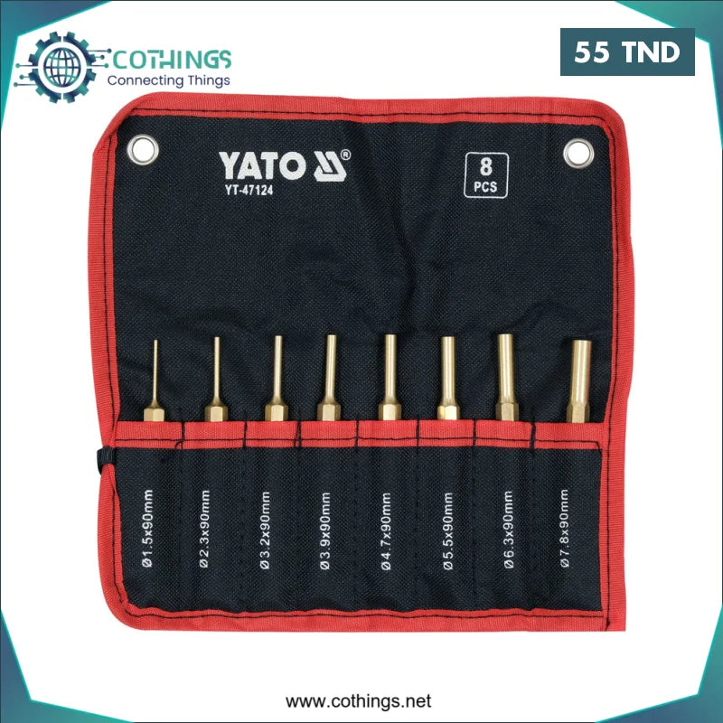 Acheter Jeu 8 poincons en cuivre hexa paralleles 1.7 a 7.8MM YATO en Tunisie -  Disponible au meilleur prix sur CoThings