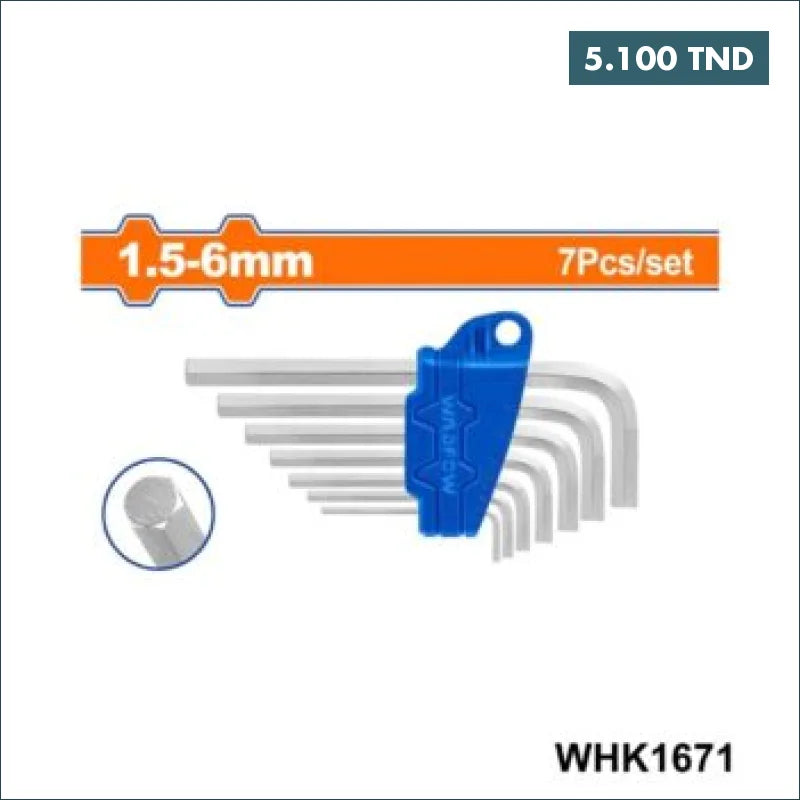 Acheter Jeu De Cle Male 1.5A 6mm 7pcs WADFOW en Tunisie -  Disponible au meilleur prix sur CoThings