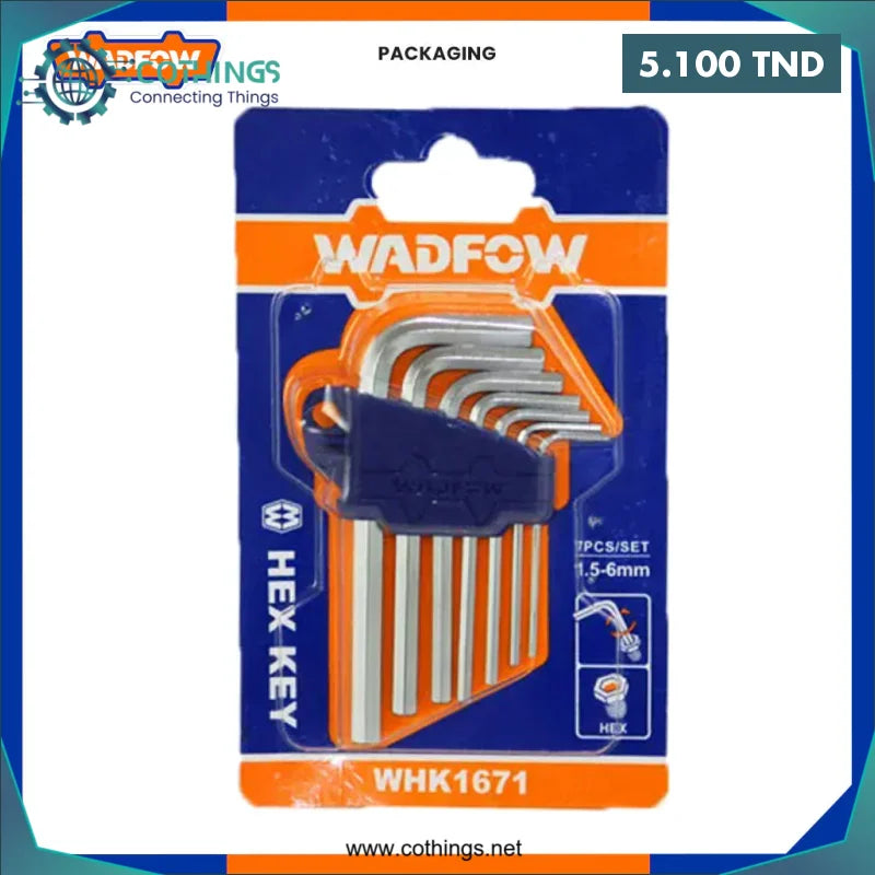 Acheter Jeu De Cle Male 1.5A 6mm 7pcs WADFOW en Tunisie -  Disponible au meilleur prix sur CoThings