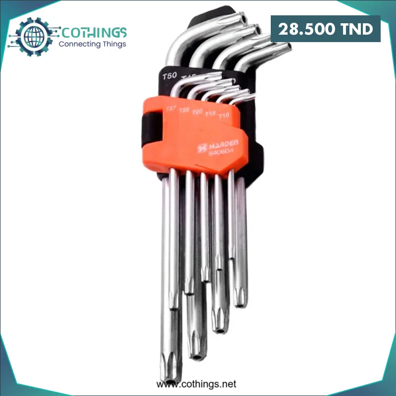 Acheter Jeu Cle Torx Extra long 9 pcs HARDEN en Tunisie -  Disponible au meilleur prix sur CoThings