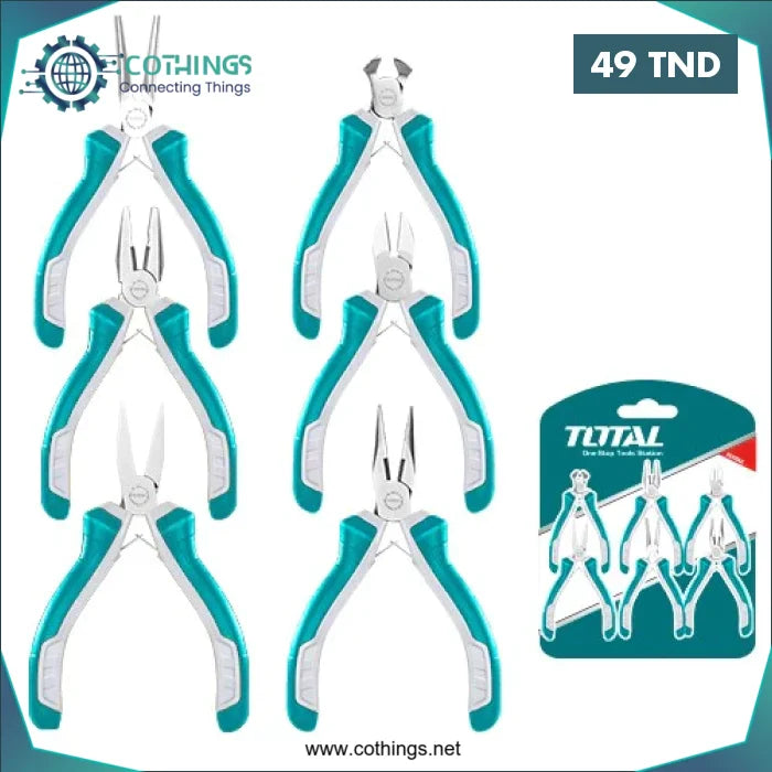 Acheter Jeu de pinces 6 pièces mini TOTAL en Tunisie -  Disponible au meilleur prix sur CoThings