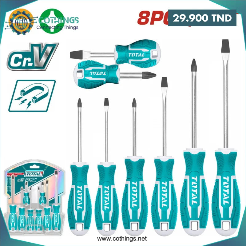 Acheter Jeu de tournevis 8 pièces THT250608 en Tunisie -  Disponible au meilleur prix sur CoThings