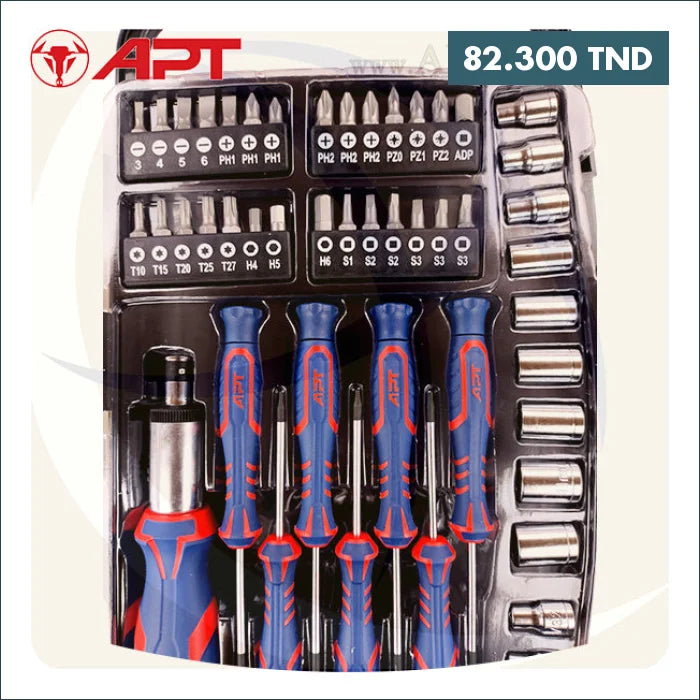 Acheter Jeu de tournevis à cliquet + Embout 54PCS APT en Tunisie -  Disponible au meilleur prix sur CoThings