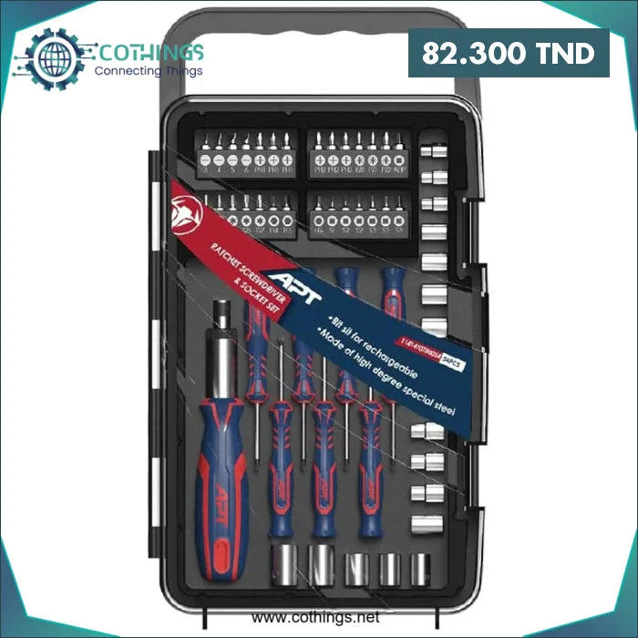 Acheter Jeu de tournevis à cliquet + Embout 54PCS APT en Tunisie -  Disponible au meilleur prix sur CoThings