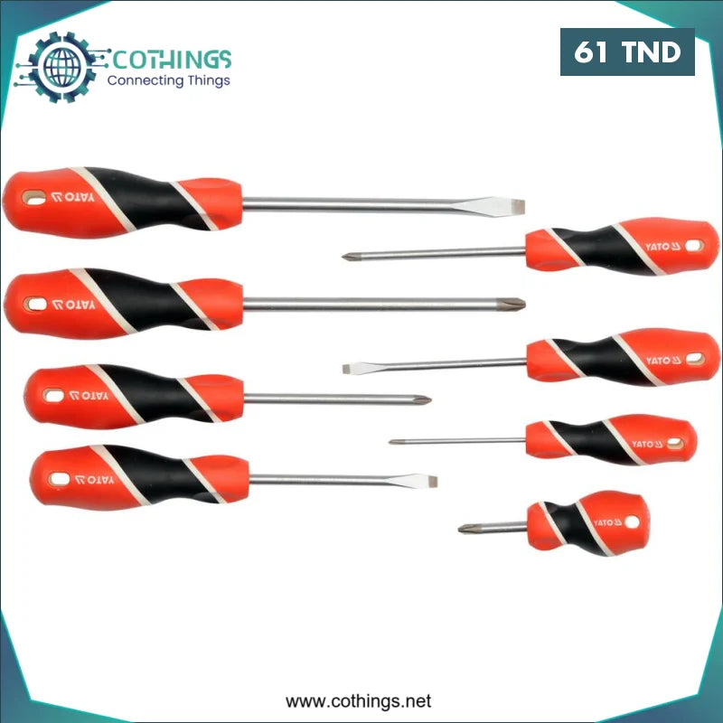 Acheter Jeu de Tournevis F/A 8pcs YATO en Tunisie -  Disponible au meilleur prix sur CoThings