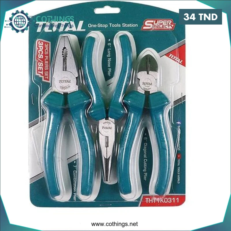 Acheter Jeux De 3 Pinces TOTAL THT1K0311 en Tunisie -  Disponible au meilleur prix sur CoThings