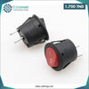 Acheter KCD1-105 Interrupteur On/Off Rond, 2 Pines, 23mm rouge en Tunisie - Disponible au meilleur prix sur CoThings
