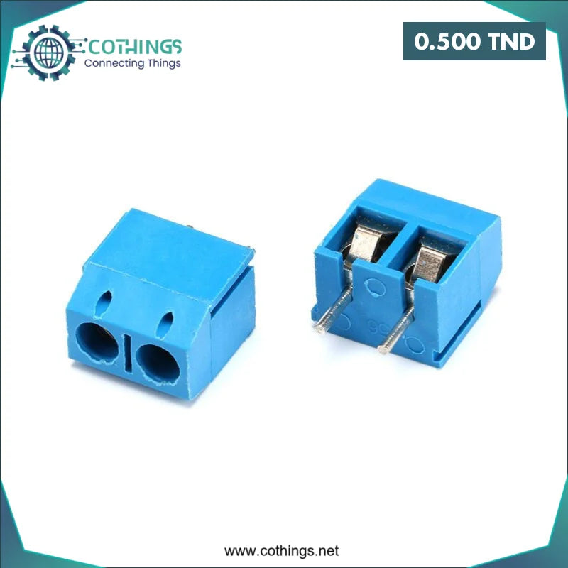 Acheter KF301-2P Borne à vis bleue 5,08 mm en Tunisie -  Disponible au meilleur prix sur CoThings