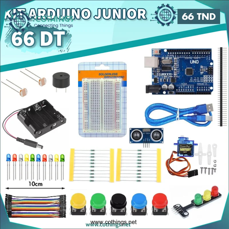 Acheter Kit Arduino Junior UNO R3 en Tunisie -  Disponible au meilleur prix sur CoThings