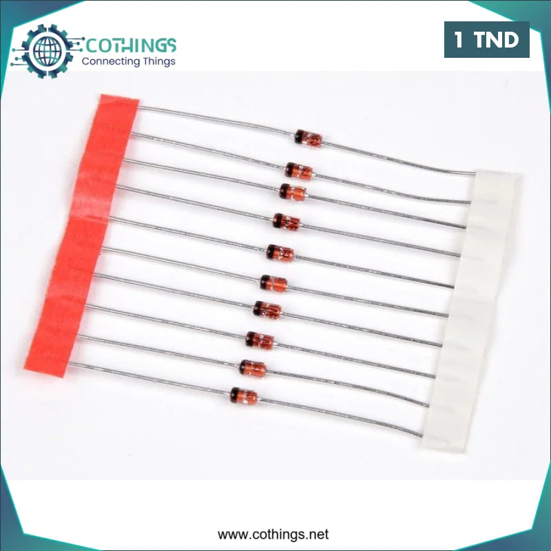 Acheter Kit assortiment de diodes Zener (10 diodes) 1N4733 5V1 en Tunisie -  Disponible au meilleur prix sur CoThings