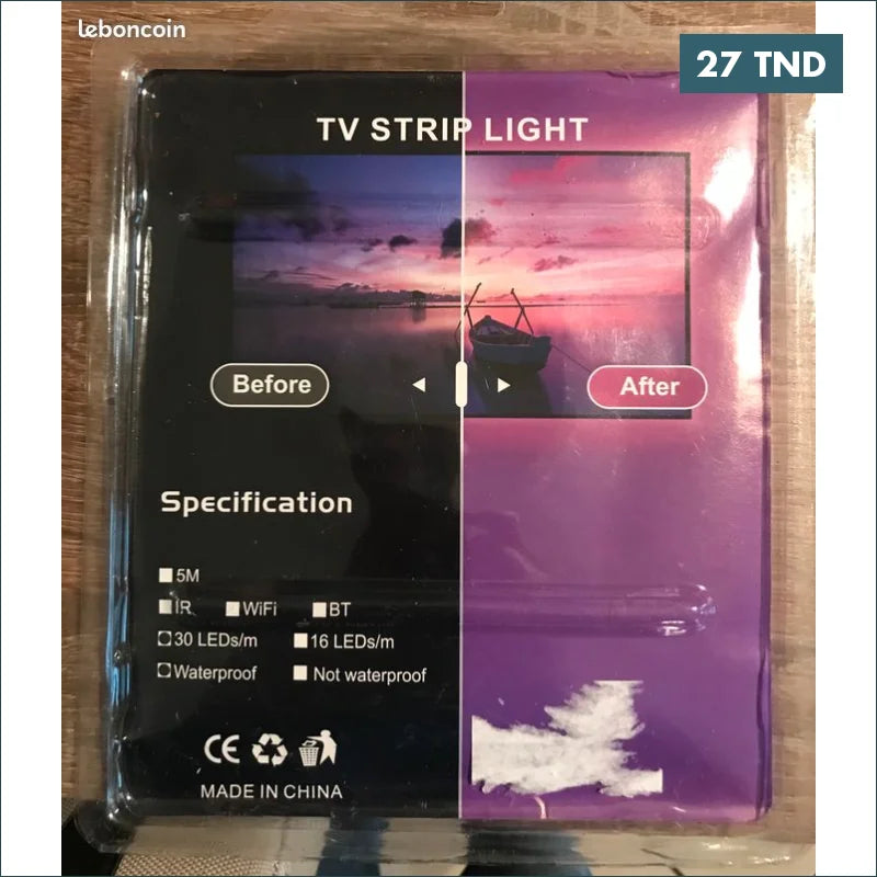 Acheter Kit Complet RGB 5050 5V USB 5m Ruban Télécommande en Tunisie -  Disponible au meilleur prix sur CoThings