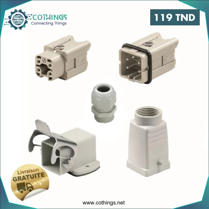 Acheter kit de connecteur HDC-KIT-HA 04 Weidmüller en Tunisie -  Disponible au meilleur prix sur CoThings