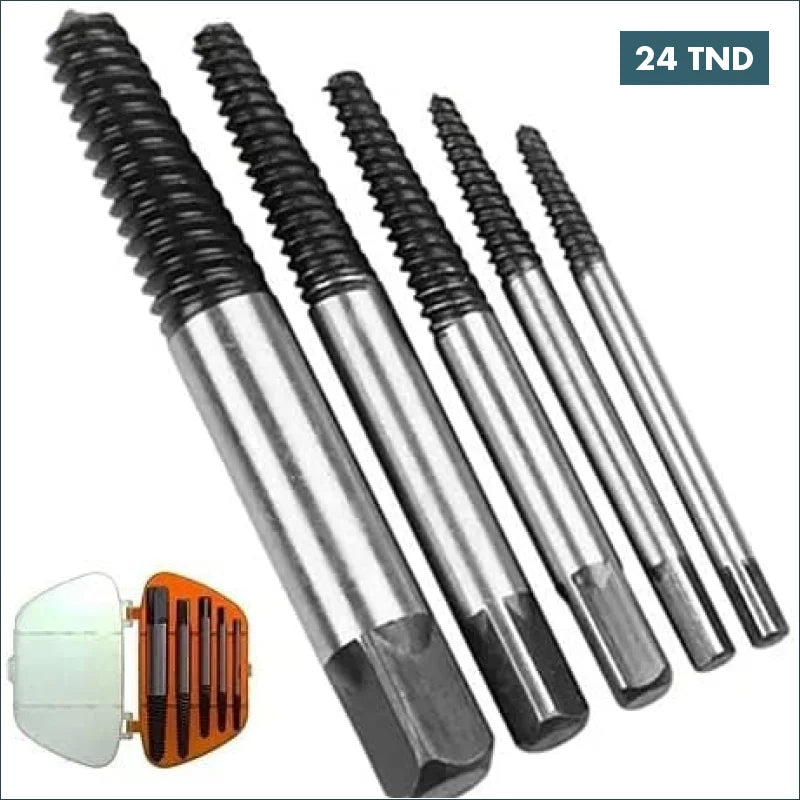 Acheter Kit d’extraction de vis cassées endommagées de 3 à 18MM 5 pièces - HARDEN en Tunisie -  Disponible au meilleur prix sur CoThings