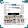 Acheter Kit de diodes Zener 200pcs 10 Valeurs avec boîtier transparent 1N4728 ~ 1N4737 en Tunisie - Disponible au meilleur prix sur CoThings