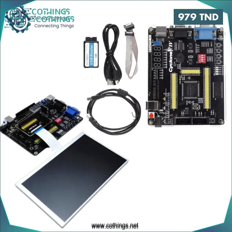 Acheter Kit éducatif de développement FPGA, carte ALTERA Cyclone IV EP4CE6 EP4CE10 + USB Blaster + LCD TFT 7 pouces en Tunisie -  Disponible au meilleur prix sur CoThings