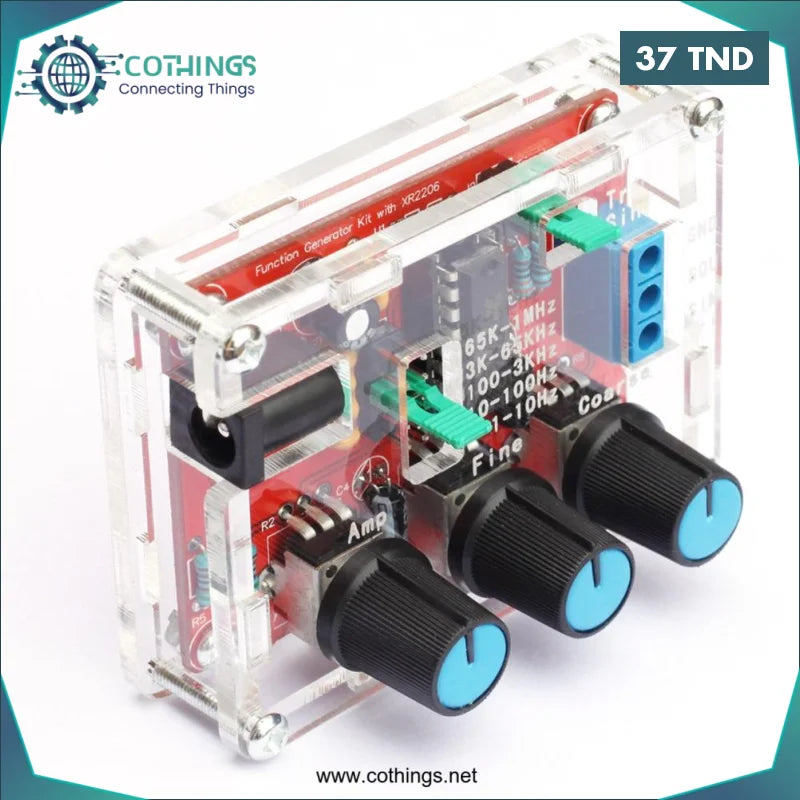 Acheter Kit générateur de signal de fonction de haute précision Sine/Triangle/Square 1HZ -1MHZ XR2206 en Tunisie -  Disponible au meilleur prix sur CoThings