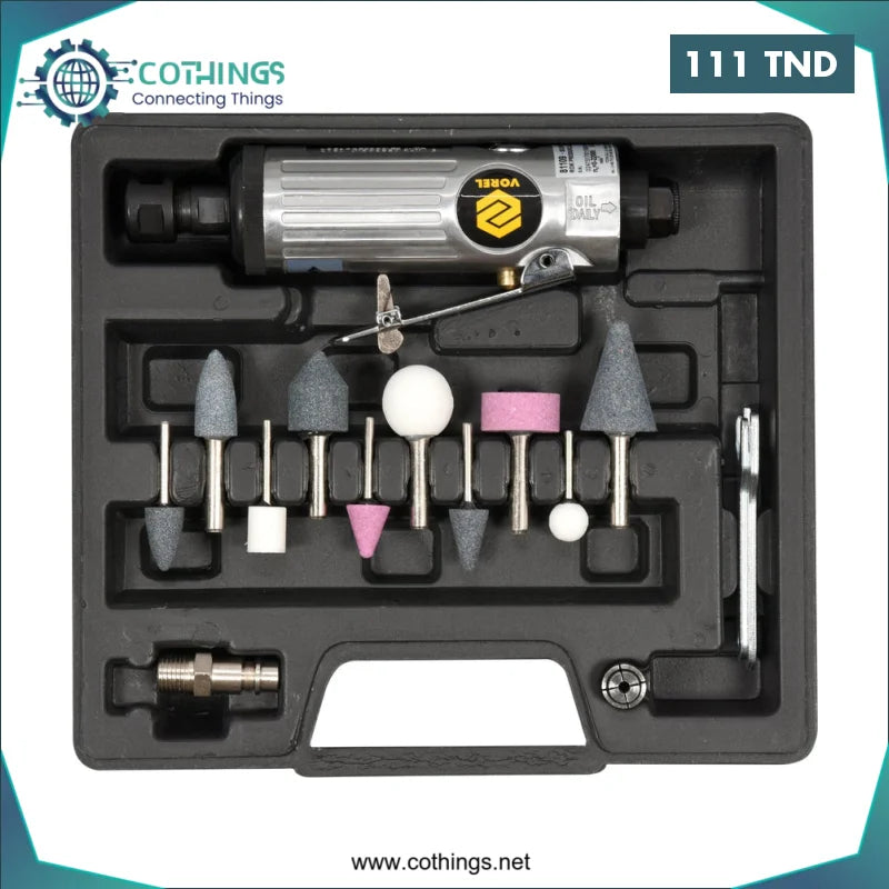 Acheter Kit meuleuse droite pneumatique 15pcs VOREL en Tunisie -  Disponible au meilleur prix sur CoThings