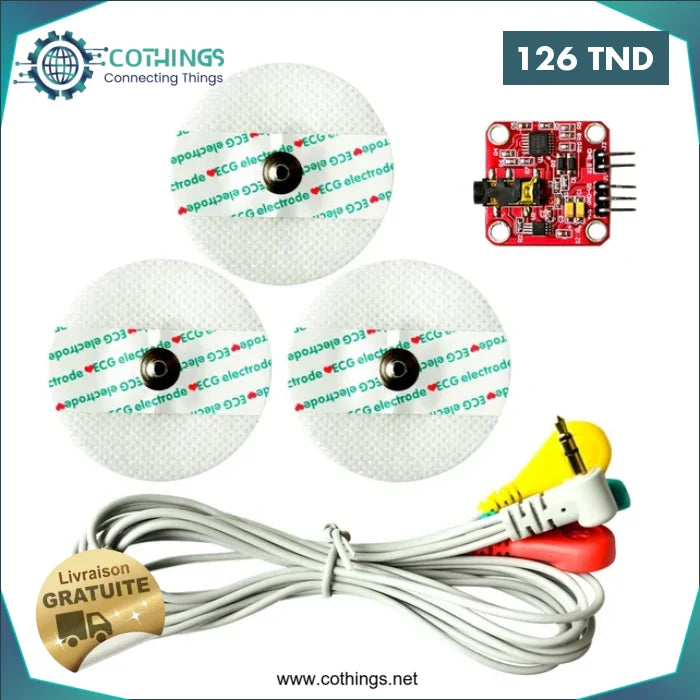 Acheter Kit Module Capteur de Signal Musculaire EMG pour Arduino en Tunisie -  Disponible au meilleur prix sur CoThings