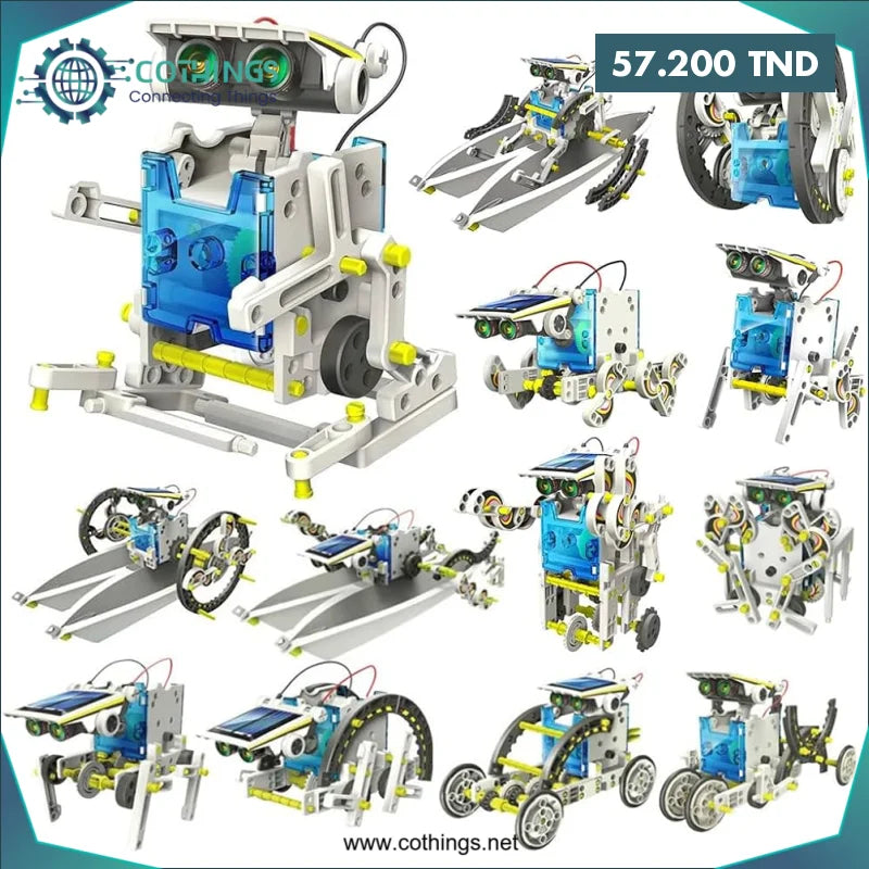 Acheter Kit Robot Solaire Educatif 13-en-1 en Tunisie -  Disponible au meilleur prix sur CoThings