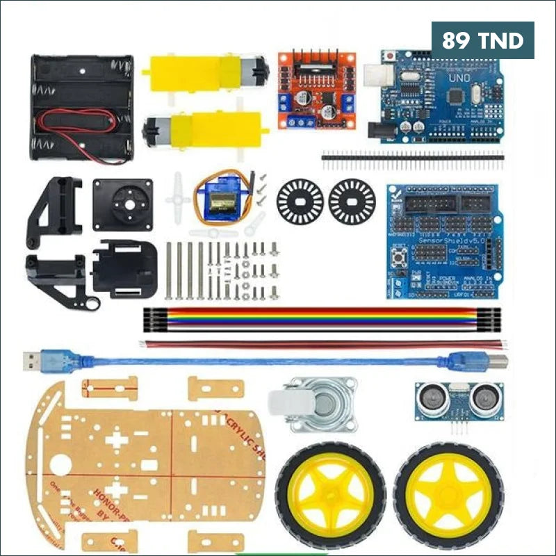 Acheter Kit Voiture 2WD Intelligente 2 Roues en Tunisie -  Disponible au meilleur prix sur CoThings